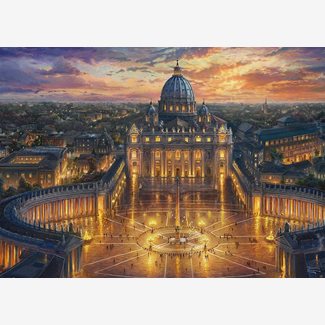 1000 bitar - Thomas Kinkade, Vatican sunset
