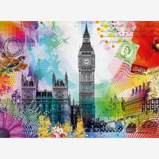500 bitar - London postcard