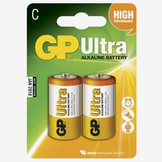 Batteri, C  2-pack