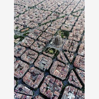 1000 bitar - Barcelona from above
