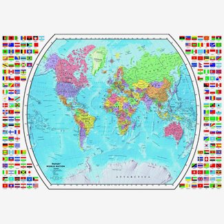 1000 bitar - Världskarta