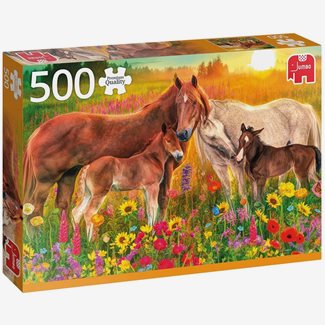 500 bitar - Horses in the meadow
