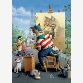 500 bitar - Don Roth, The painter cat