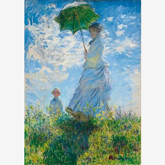 1000 bitar - Claude Monet, Woman with a Parasol - Madame Monet and Her Son