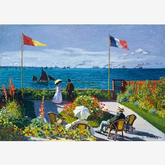 1000 bitar - Claude Monet, Garden at Sainte-Adresse