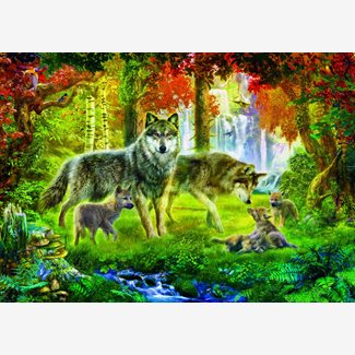 1000 bitar - Summer Wolf Family