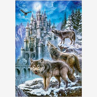 1500 bitar - Wolves and castle