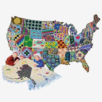 600 bitar - Joseph Burgess, An American quilt