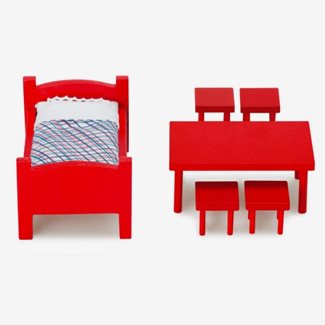 Möbelset, Säng & bord