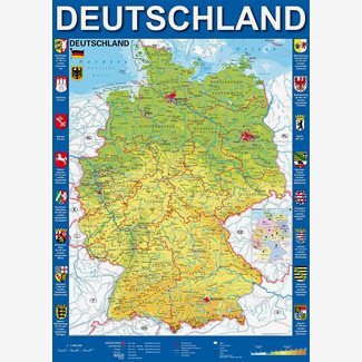 1000 bitar - Karta Tyskland
