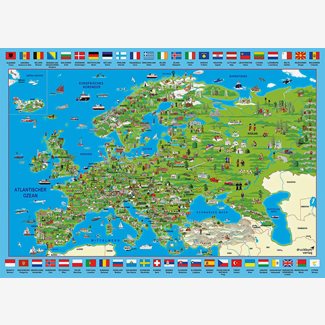 500 bitar - Karta Europa