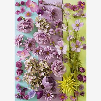1000 bitar - Violetta blommor