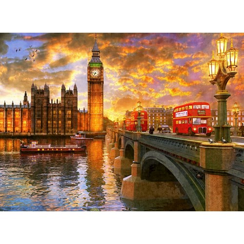 1000 bitar - Dominic Davison, Westminster sunset