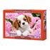500 bitar - Pup in pink flowers