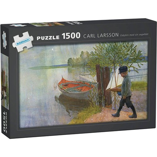 1500 bitar - Carl Larsson, Esbjörn med sin segelbåt
