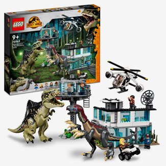 Lego Jurassic World, Giganotosaurus & therizinosaurus attack