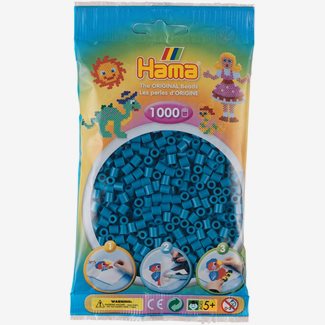 Pärlor Hama midi nr 83, 1000 st, petrol blå