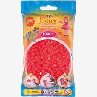 Pärlor Hama midi nr 35, 1000 st, röd neon