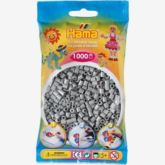 Pärlor Hama midi nr 17, 1000 st, grå