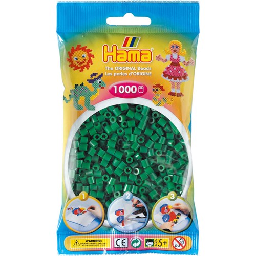 Pärlor Hama midi nr 10, 1000 st, grön