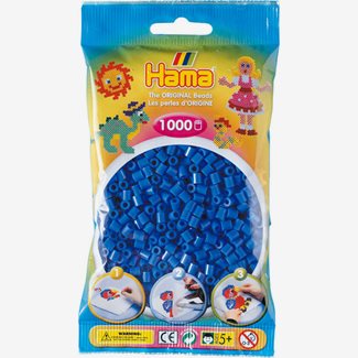 Pärlor Hama midi nr 09, 1000 st, blå