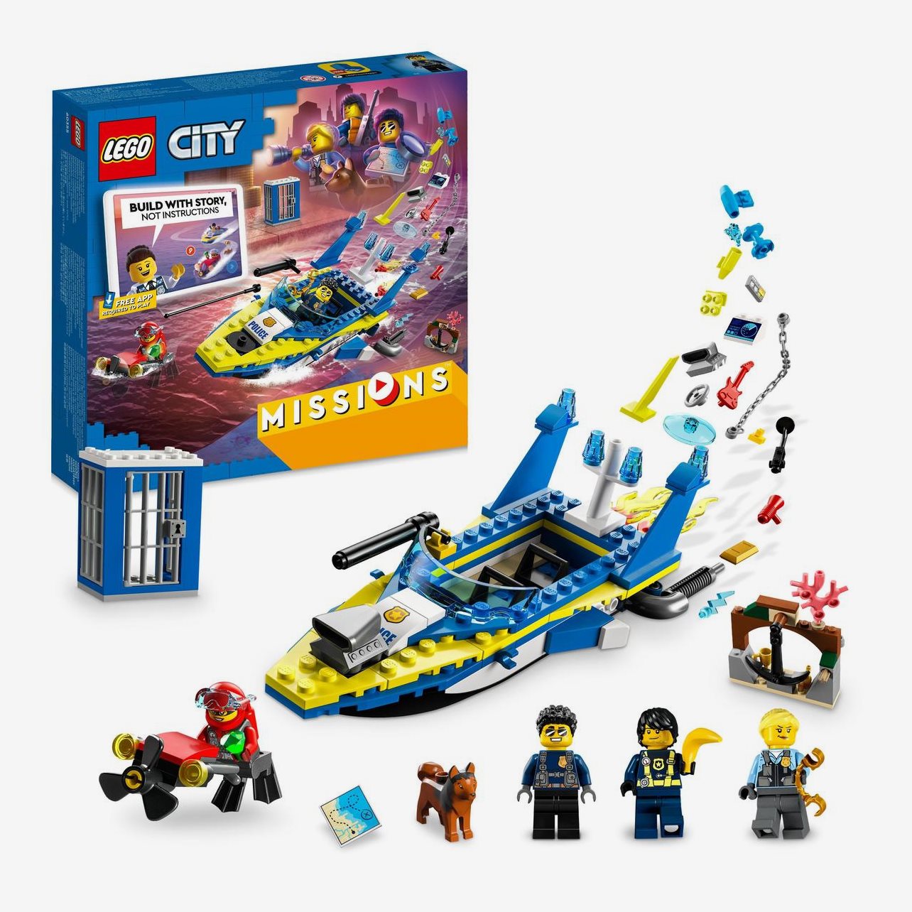 Tjen køretøj Strømcelle Simbadusa - Lego city, Uppdrag med sjöpolisen