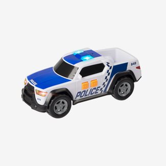 Polisbil med ljus och ljud