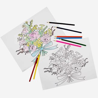 Skoodle - Advanced Coloring Kit - Floral